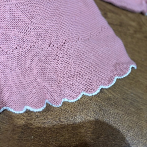 Pink sweater dress with tights - Picture 5 of 8